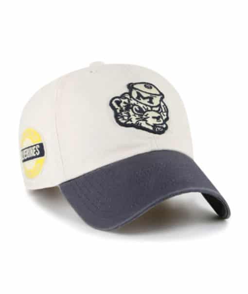 Michigan Wolverines 47 Brand Sidestep Bone Clean Up Adjustable Hat