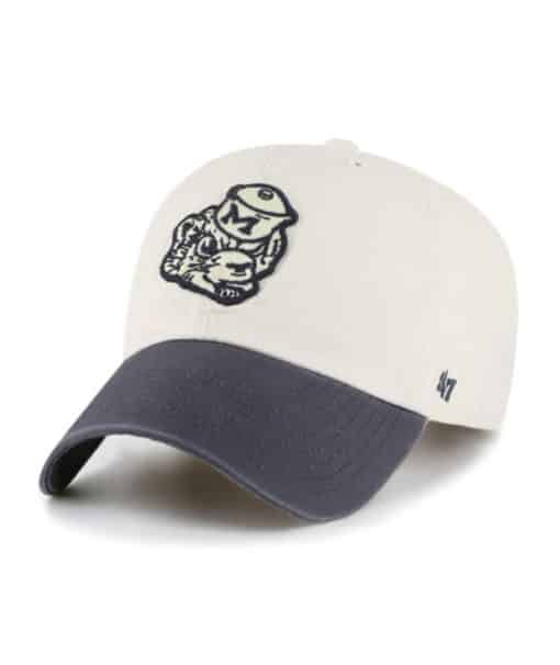 Michigan Wolverines 47 Brand Sidestep Bone Clean Up Adjustable Hat