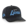 Detroit Lions 47 Brand Black Crosstown RF Hitch Snapback Hat