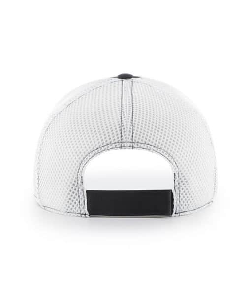Detroit Lions 47 Brand Black Flagon MVP White Mesh Adjustable Hat - Image 2