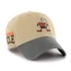 Cleveland Browns 47 Brand Vintage Khaki Ashford Clean Up Snapback Hat