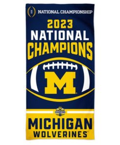 Michigan Wolverines 2023 National Champions 30″ x 60″ Spectra Beach Towel