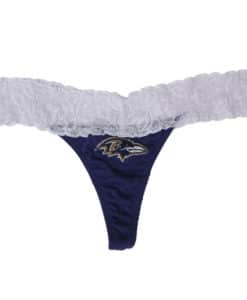 Baltimore Ravens Ladies Cameo Lace Waist Thong