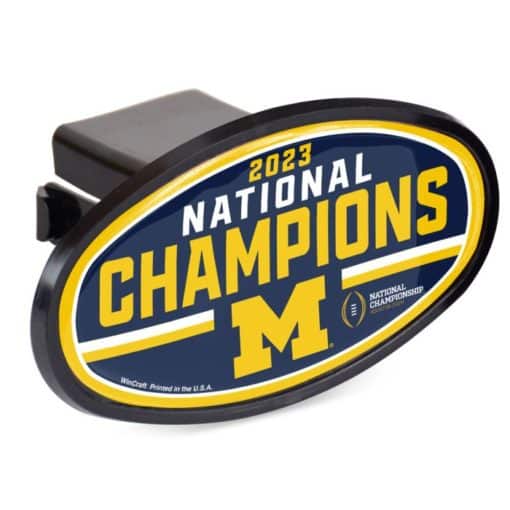 Michigan Wolverines National Football Champions Oval 2" Hitch Cover
