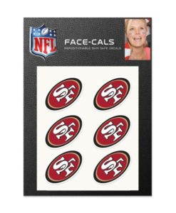 San Francisco 49ers Face Cals Temporary Tattoos