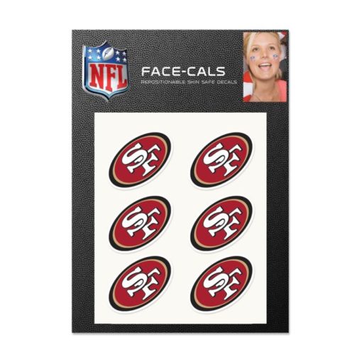 San Francisco 49ers Face Cals Temporary Tattoos