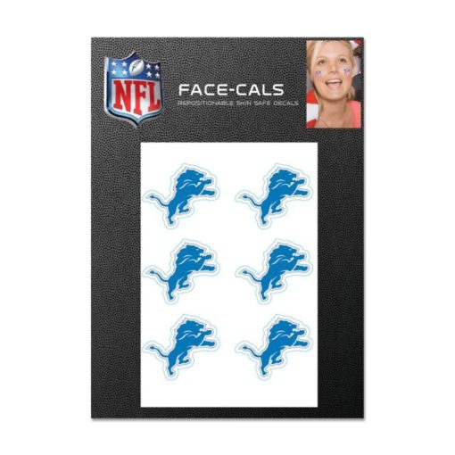 Detroit Lions Face Cals Temporary Tattoos