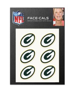 Green Bay Packers Face Cals Temporary Tattoos