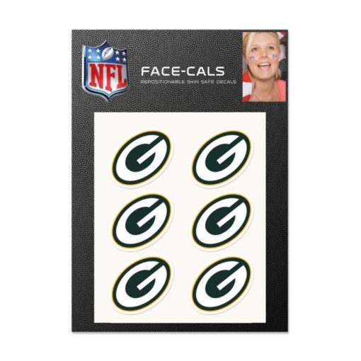 Green Bay Packers Face Cals Temporary Tattoos