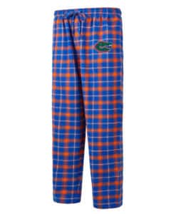 Florida Gators Men's Ledger Royal Orange Flannel Pajama Pants