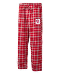 Indiana Hoosiers Men's Ledger Cardinal Gray Flannel Pajama Pants