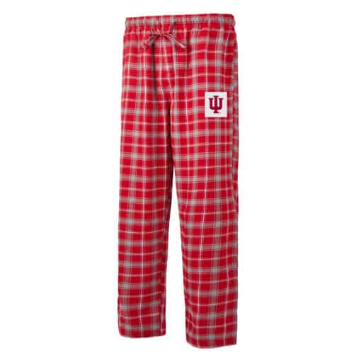 Indiana Hoosiers Men's Ledger Cardinal Gray Flannel Pajama Pants