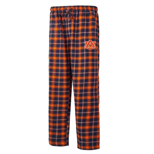 Auburn Tigers Men's Ledger Navy Orange Flannel Pajama Pants