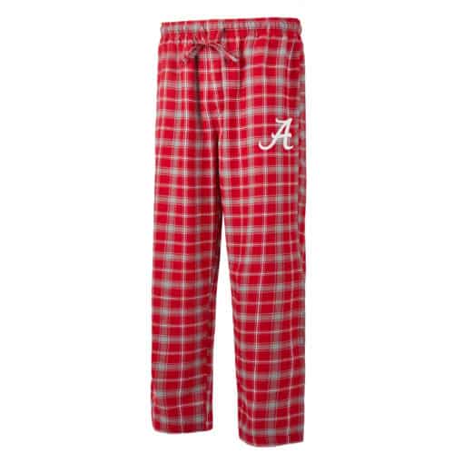 Alabama Crimson Tide Men's Ledger Cardinal Gray Flannel Pajama Pants