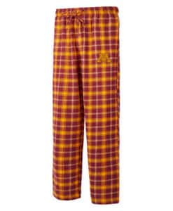 Minnesota Golden Gophers Men's Ledger Red Gold Flannel Pajama Pants
