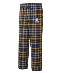 Notre Dame Fighting Irish Men's Ledger Navy Gold Flannel Pajama Pants