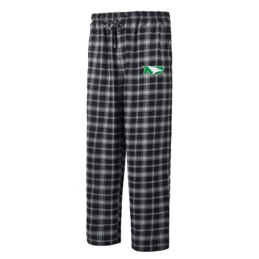 North Dakota Fighting Hawks Men's Ledger Black Gray Pajama Pants