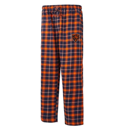 Chicago Bears Men's Ledger Navy Orange Flannel Pajama Pants