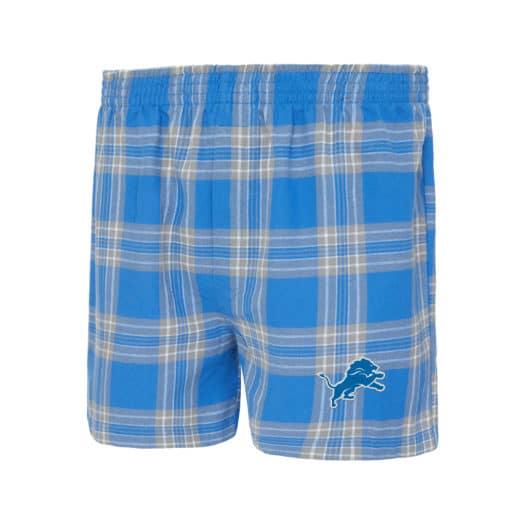 Detroit Lions Men's Takeaway Blue Raz Flannel Boxers