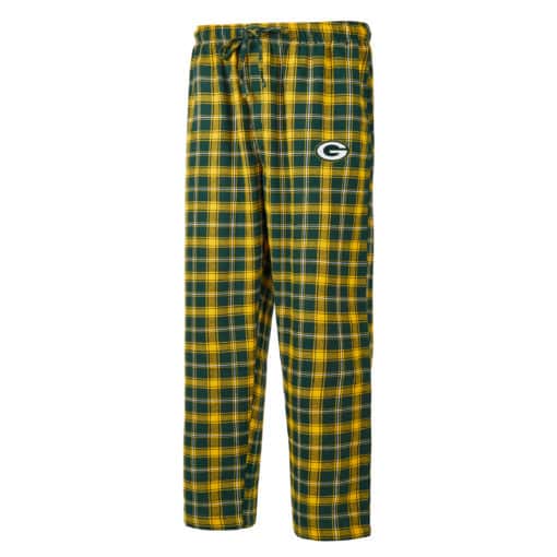 Green Bay Packers Men's Ledger Green Flannel Pajama Pants