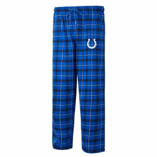Indianapolis Colts Men's Ledger Blue Flannel Pajama Pants