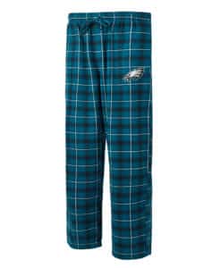 Philadelphia Eagles Men's Ledger Midnight Green Flannel Pajama Pants