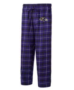 Baltimore Ravens Men's Ledger Purple Flannel Pajama Pants