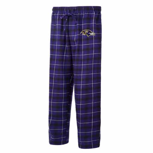 Baltimore Ravens Men's Ledger Purple Flannel Pajama Pants