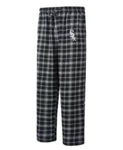 Chicago White Sox Men's Ledger Black Gray Flannel Pajama Pants