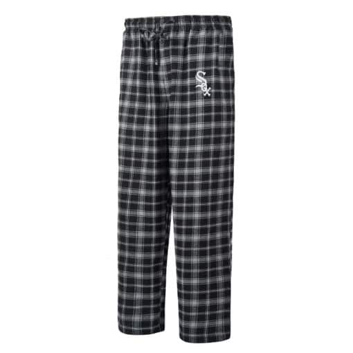 Chicago White Sox Men's Ledger Black Gray Flannel Pajama Pants