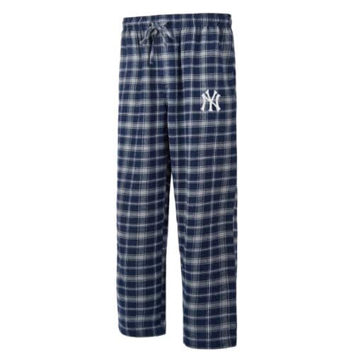 New York Yankees Men's Ledger Navy Gray Flannel Pajama Pants