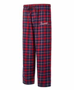 Atlanta Braves Men's Ledger Navy Red Flannel Pajama Pants