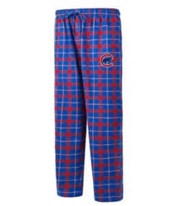 Chicago Cubs Men's Ledger Royal Red Flannel Pajama Pants
