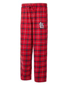 St. Louis Cardinals Men's Ledger Red Flannel Pajama Pants