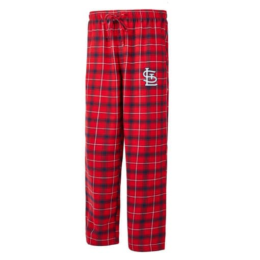 St. Louis Cardinals Men's Ledger Red Flannel Pajama Pants