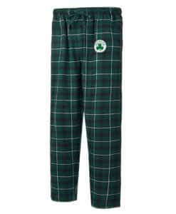 Boston Celtics Men's Ledger Green Flannel Pajama Pants