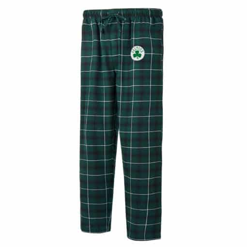 Boston Celtics Men's Ledger Green Flannel Pajama Pants