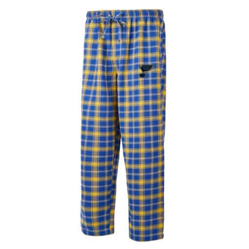 St. Louis Blues Men's Ledger Royal Gold Pajama Pants