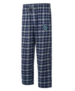 Seattle Kraken Men's Ledger Navy Gray Pajama Pants