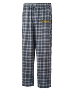 Western Michigan University Broncos Men's Ledger Charcoal Gray Flannel Pajama Pants