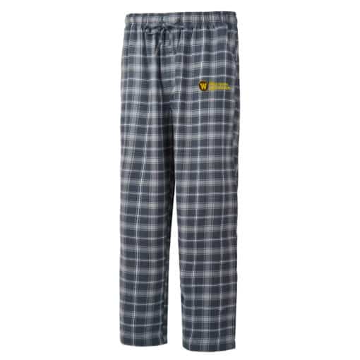 Western Michigan University Broncos Men's Ledger Charcoal Gray Flannel Pajama Pants