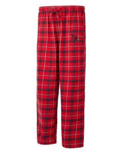 Saginaw Valley State Cardinals Men's Ledger Red Flannel Pajama Pants