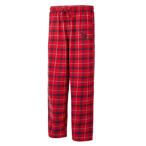 Saginaw Valley State Cardinals Men's Ledger Red Flannel Pajama Pants