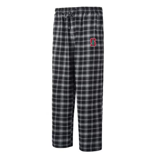 Stanford Cardinals Men's Ledger Black Gray Pajama Pants