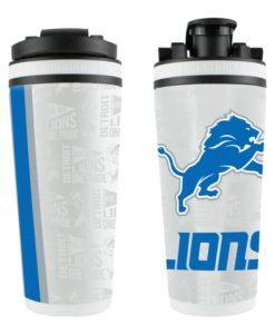 Detroit Lions Pride 26 Oz 4D White Stainless Steel Ice Shaker