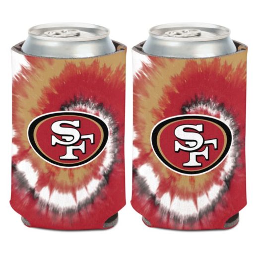 San Francisco 49ers 12 oz Tie Dye Can Cooler Holder