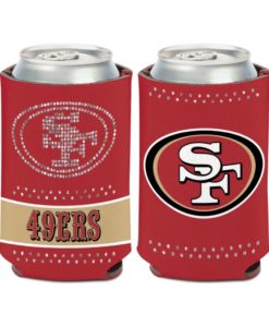 San Francisco 49ers 12 oz Bling Can Cooler Holder