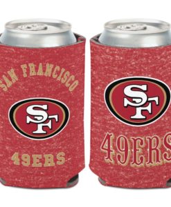 San Francisco 49ers 12 oz Team Heathered Can Cooler Holder