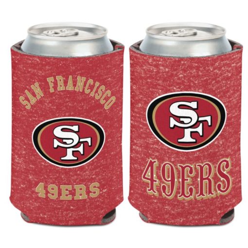 San Francisco 49ers 12 oz Team Heathered Can Cooler Holder