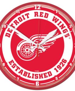 Detroit Red Wings Round Wall Clock 12.75"